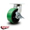 Service Caster 8 Inch Extra Heavy Duty Green Poly on Cast Iron Wheel Swivel Caster with Brake SCC-KP92S830-PUR-GB-SLB - alternate 4